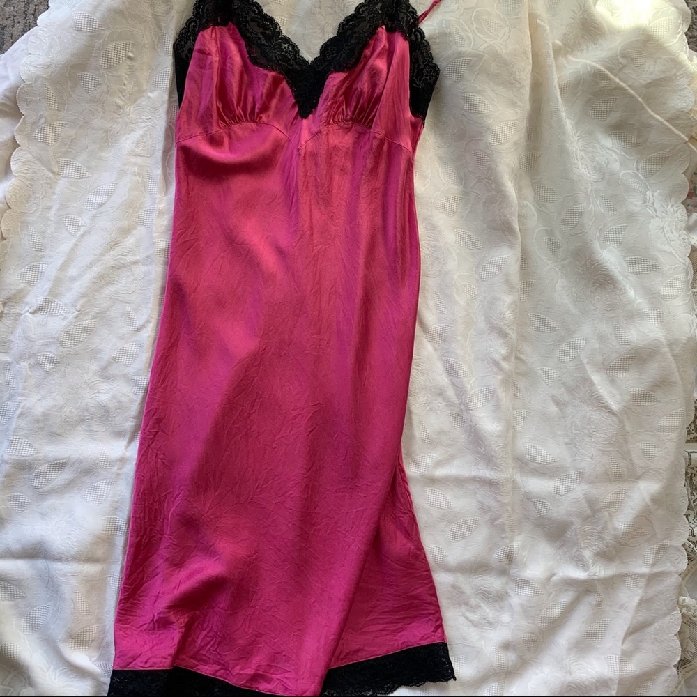 Vintage Y2K Victoria’s Secret Silk Slip Dress M - Picture 3 of 8
